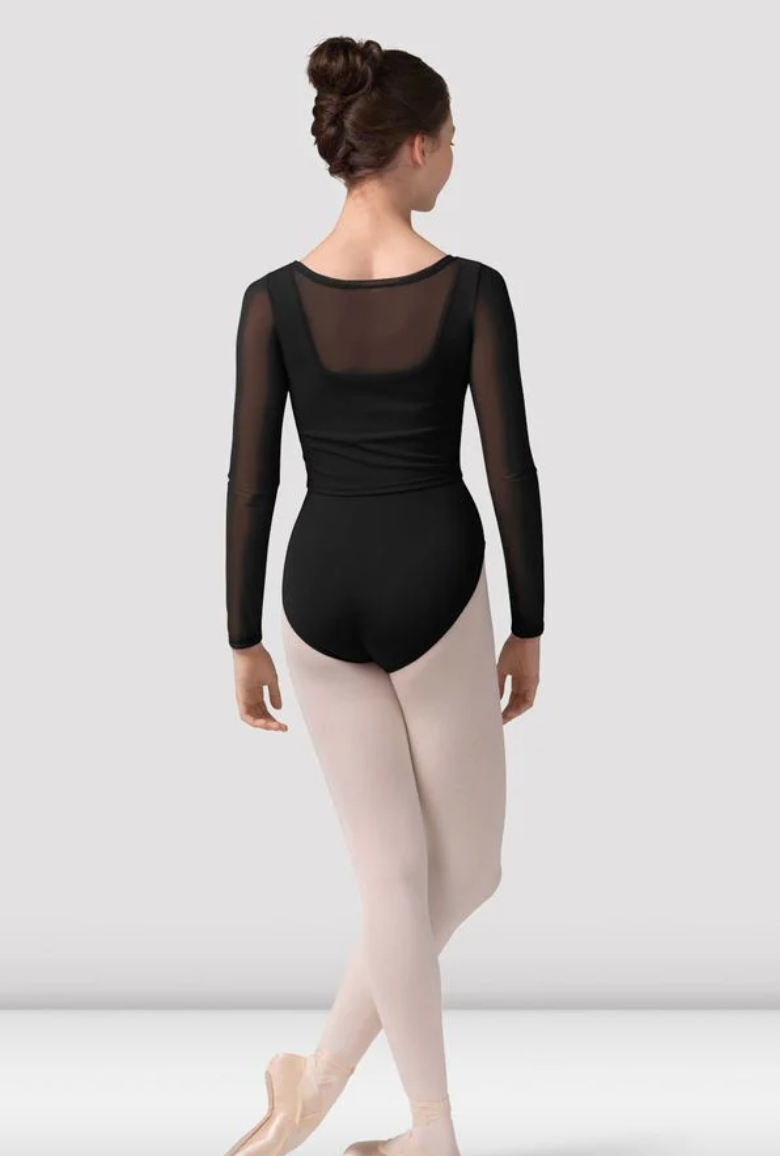 Long Sleeve Top Low Scoop Neck Top M30001L by Mirella
