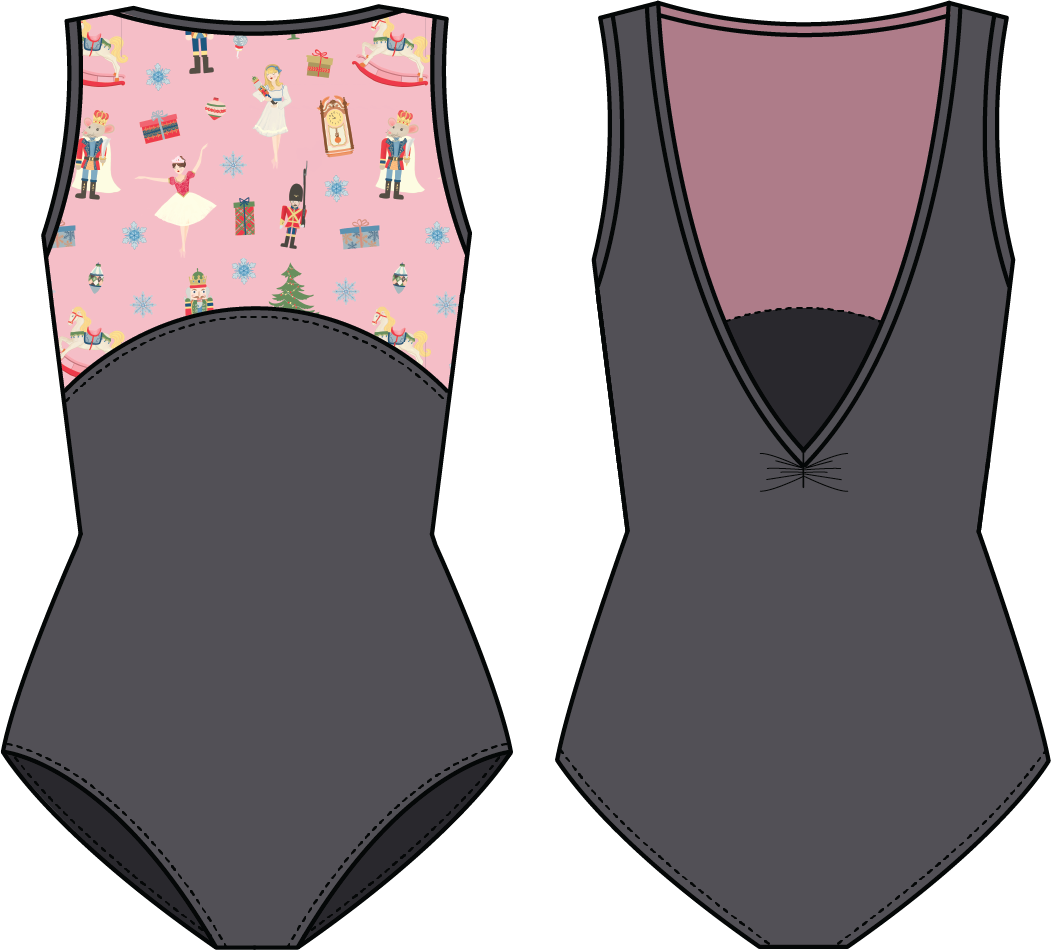 Nutcracker Bateau Neck Leotard (Child) by Suffolk