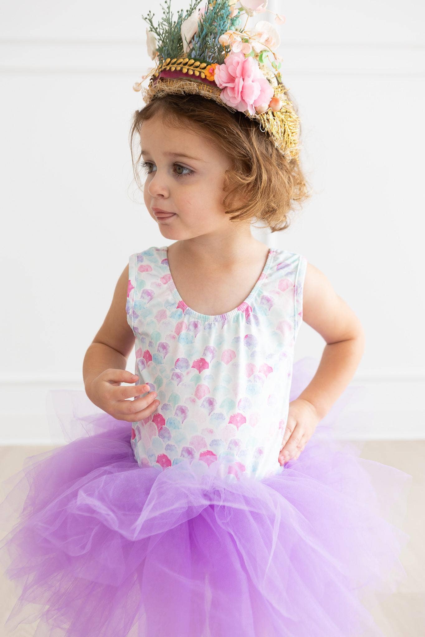 Mermaid Scales Tank Tutu Leotard by Mila & Rose
