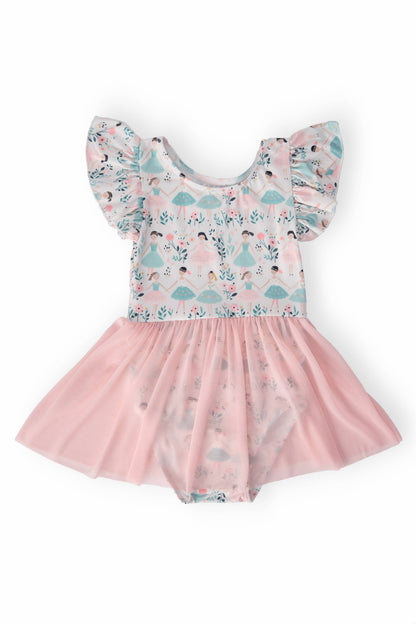 Twinkle Toes S/S Twirl Leotard by Mila & Rose
