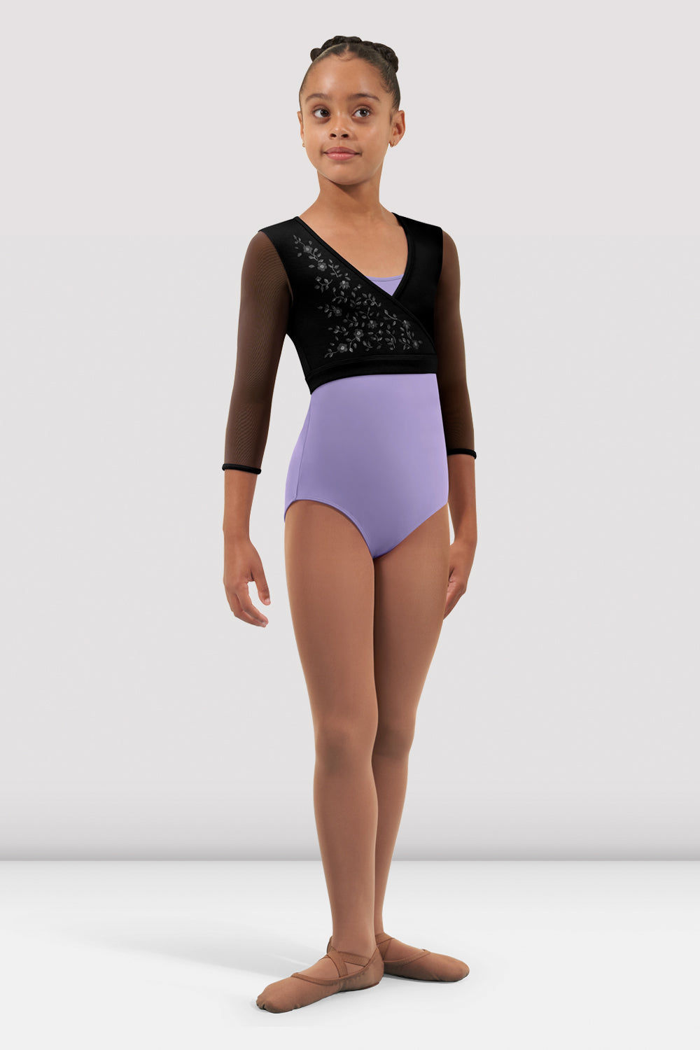 Flowering Vine Wrap Top CZ4346 by Bloch