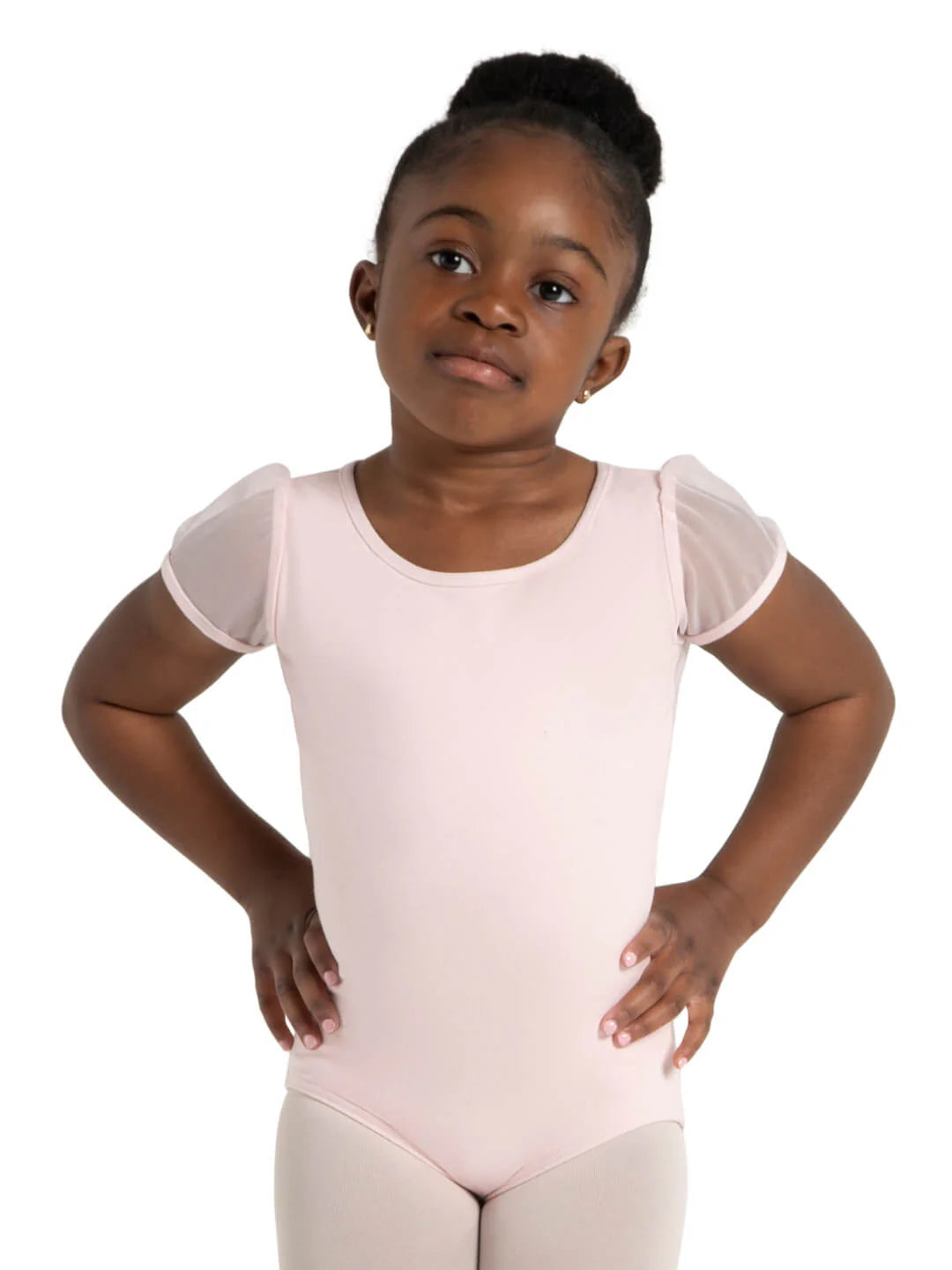 Puff Sleeve Keyhole Back Leotard - Girls 11311C by Capezio