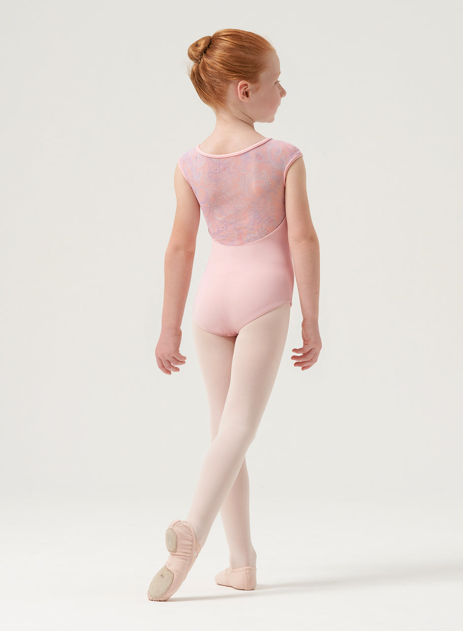 Mesh Back Cap Sleeve Leo M1558C by Mirella