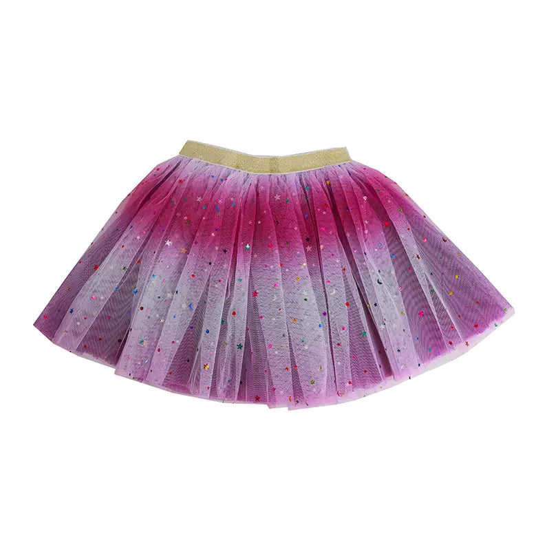 Purple Metallic Moon and Star Tutu by Sparkle Sisters