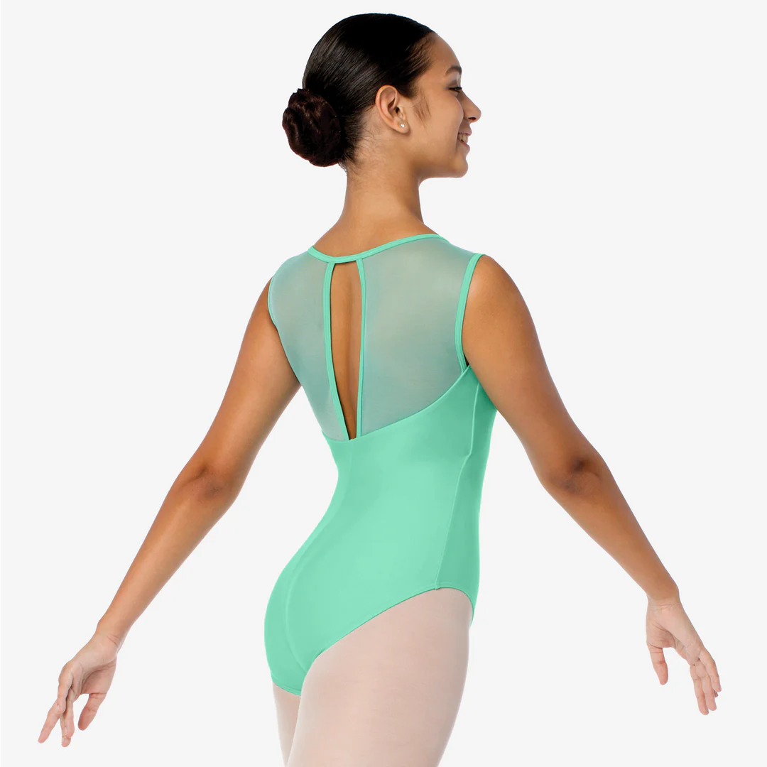 Gem - SL127 Adult High Neck Leotard with Keyhole Back by So Danca
