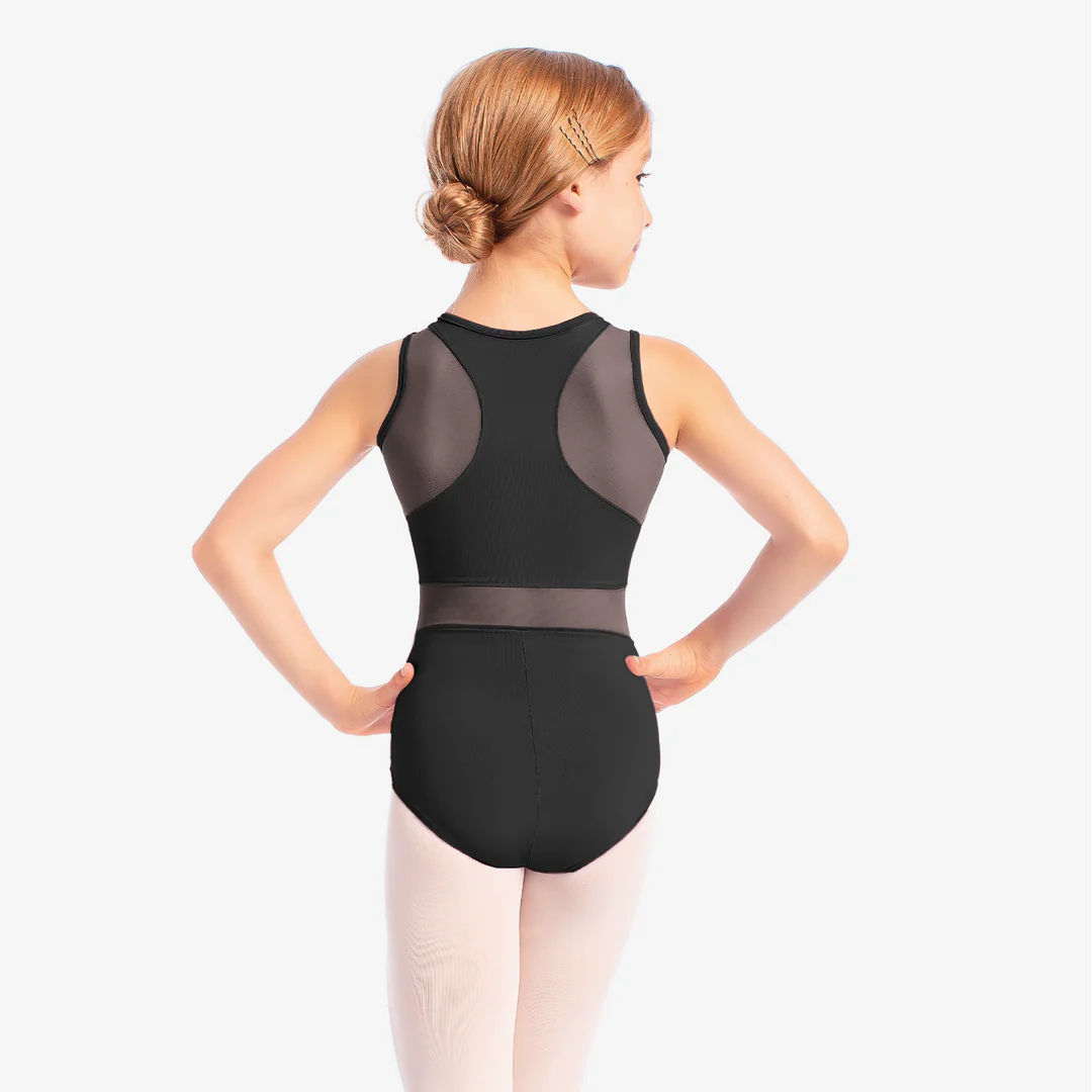Eva - SL134 Child Tank Leotard with Mesh Inserts by SoDanca