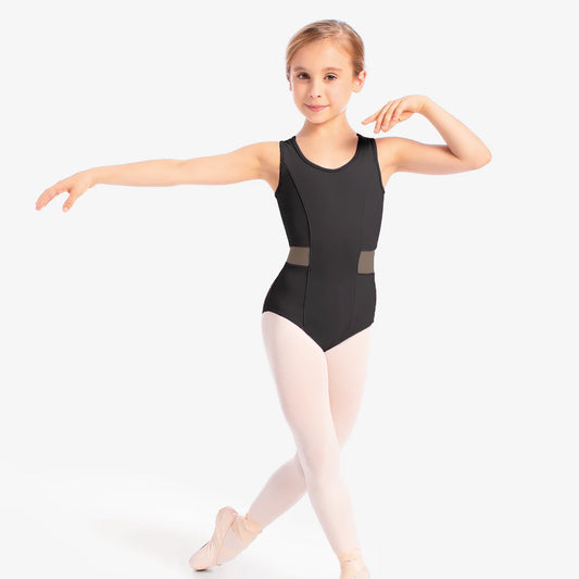 Eva - SL134 Child Tank Leotard with Mesh Inserts by SoDanca