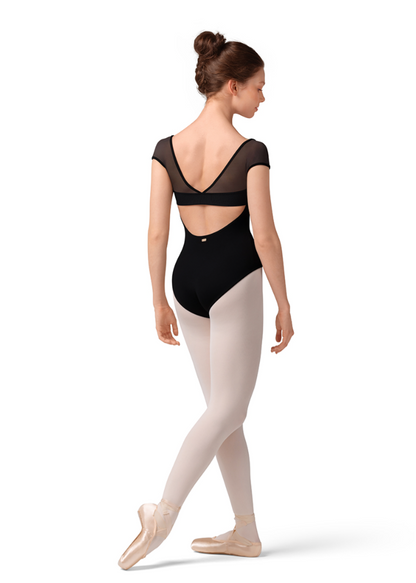 Open Back Curve Bust Cap Sleeve M20001LM by Mirella