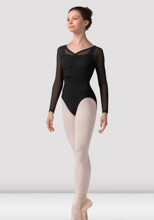 Long Sleeve Top Low Scoop Neck Top M30001L by Mirella