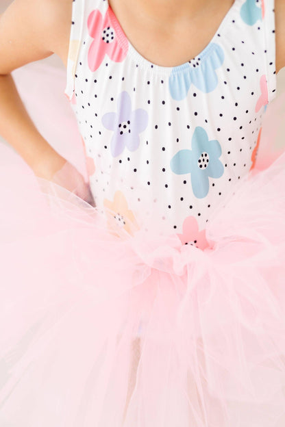 Dots & Daisies Tank Tutu Leotard by Mila & Rose