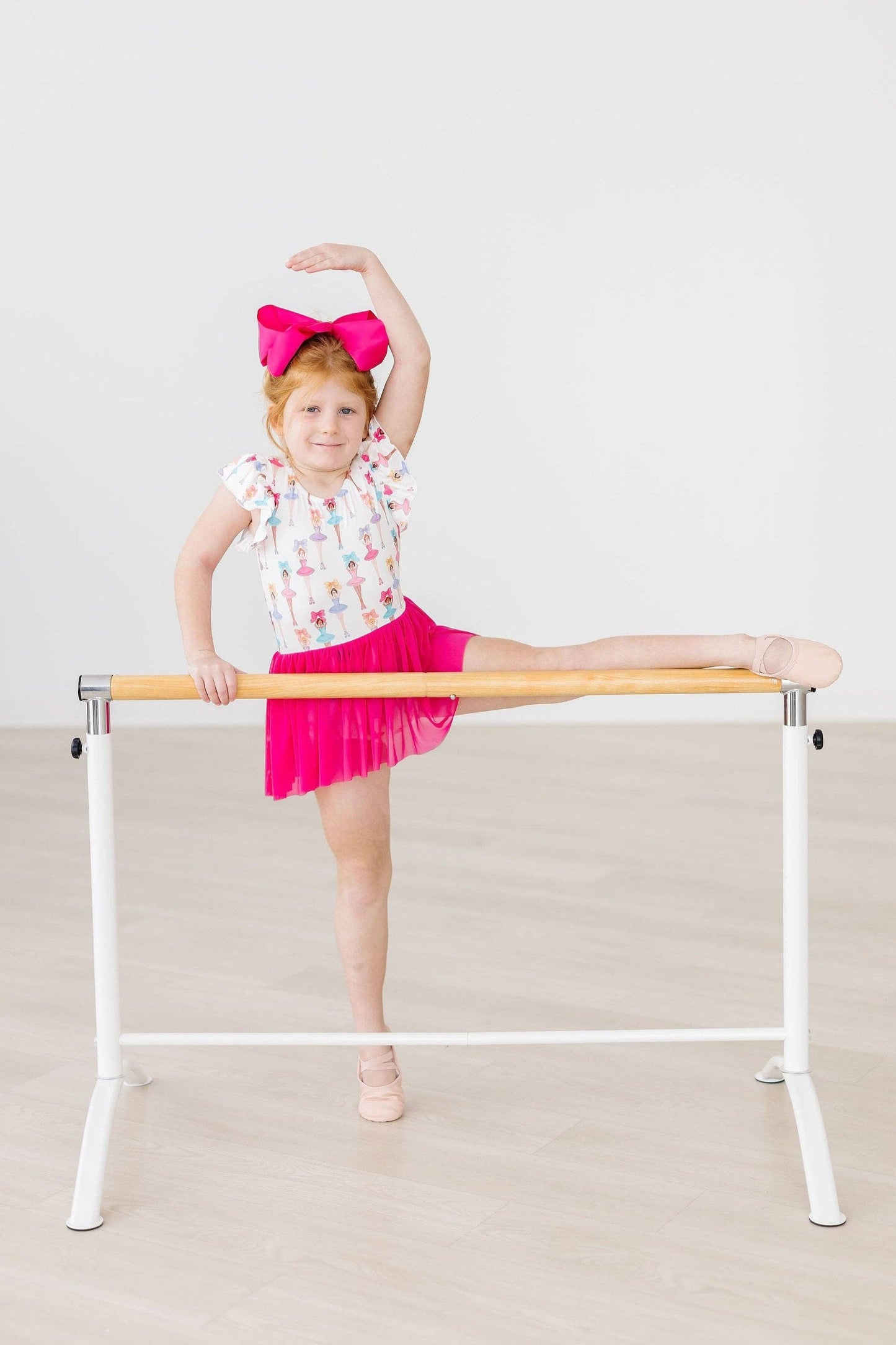 Ballerina Bows S/S Twirl Leotard by Mila & Rose