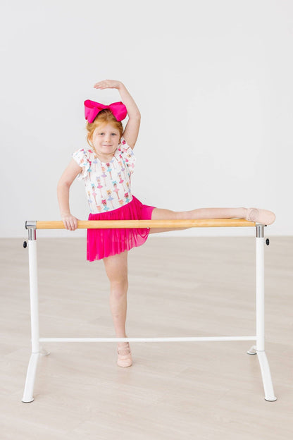 Ballerina Bows S/S Twirl Leotard by Mila & Rose
