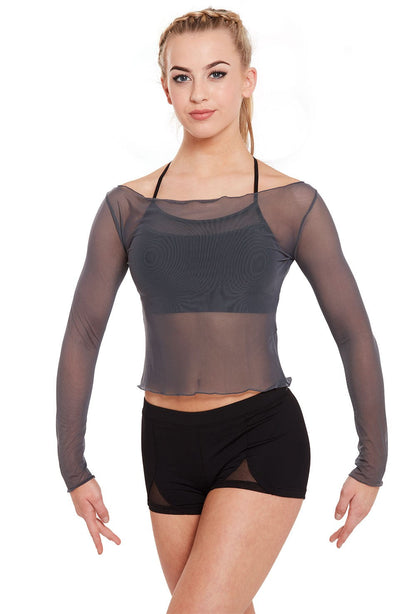 Natasha Mesh Pull Over Top by Ballet Rosa